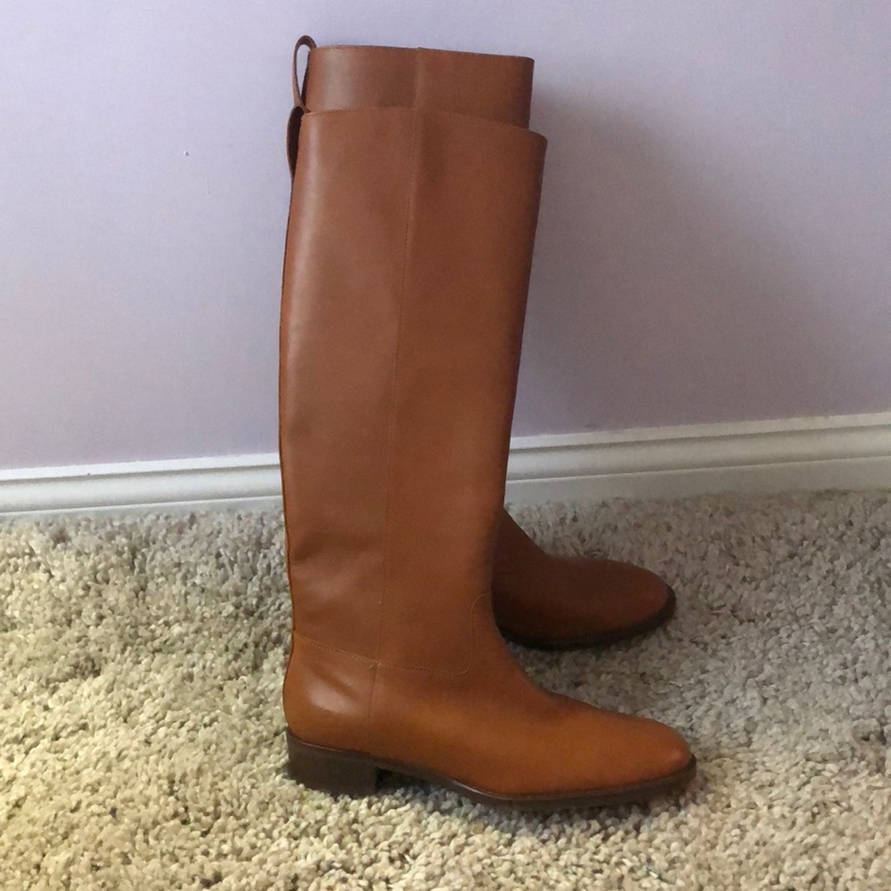 jcrew tan tall boots